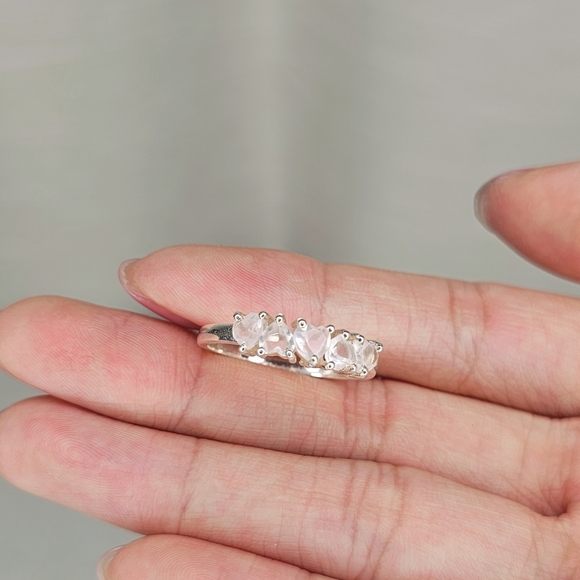 Real Rose Quartz Ring - Picture 9 of 11